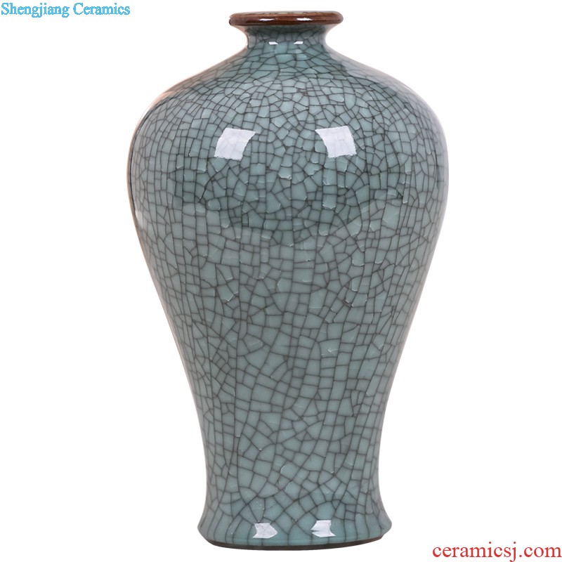 Jingdezhen ceramics furnishing articles big vase household living room decorative bottle arranging flowers Hand blue and white porcelain vase furnishing articles