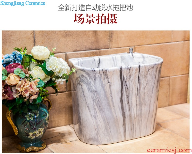 Koh larn, qi stage basin square square the lavabo Mosaic bathroom art basin basin ceramic lavatory basin