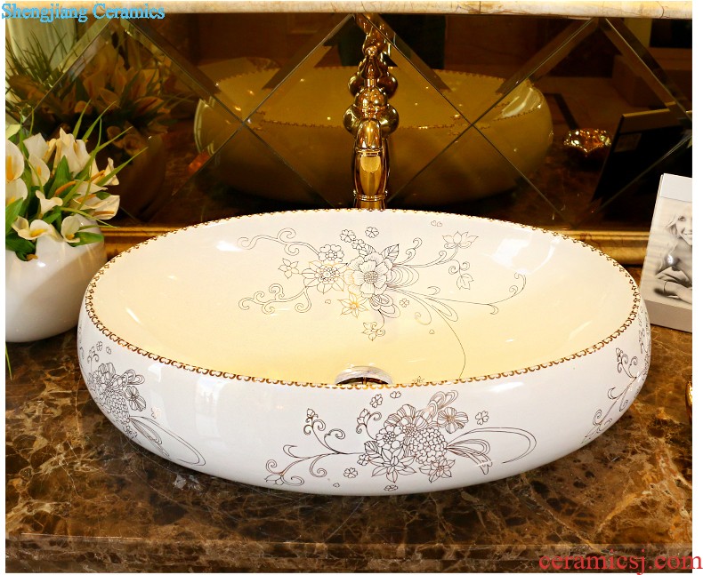 Koh larn, qi ceramic art basin mop mop pool ChiFangYuan one-piece mop pool size 35 cm style