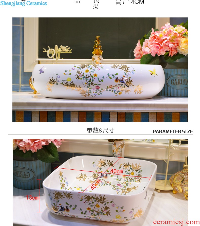 Post, neat hand-drawn pillar basin ceramic art basin sink basin that wash a face Antique carved