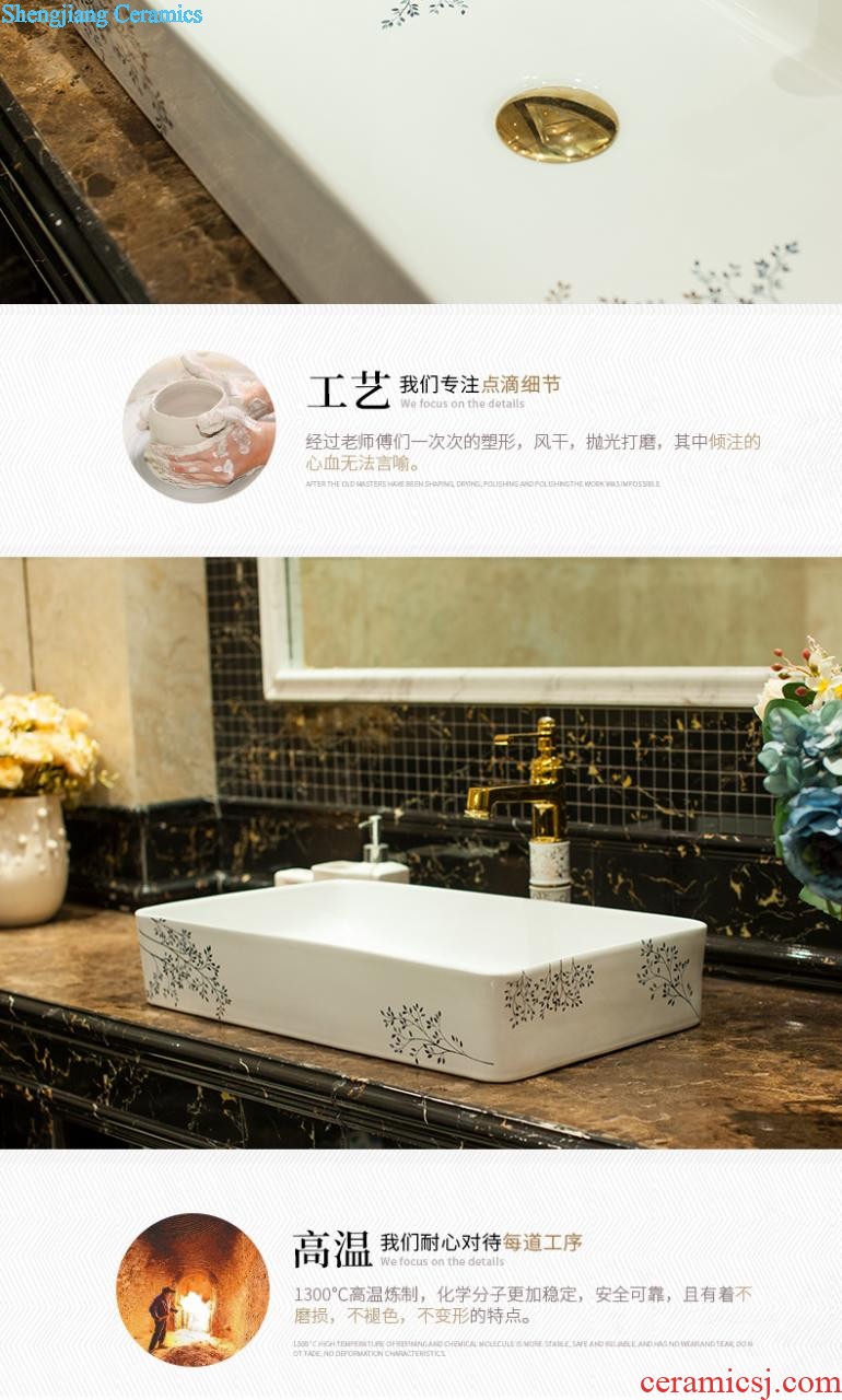 M beautiful Chinese ceramic column basin of the courtyard outside the sink basin as floor balcony column basin