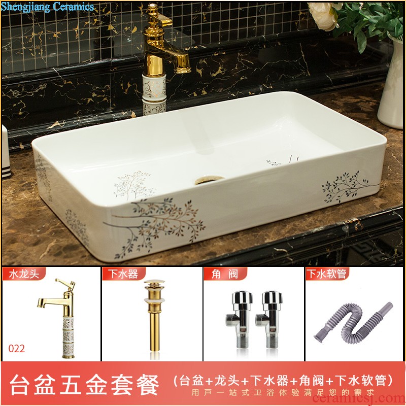 M beautiful Chinese ceramic column basin of the courtyard outside the sink basin as floor balcony column basin