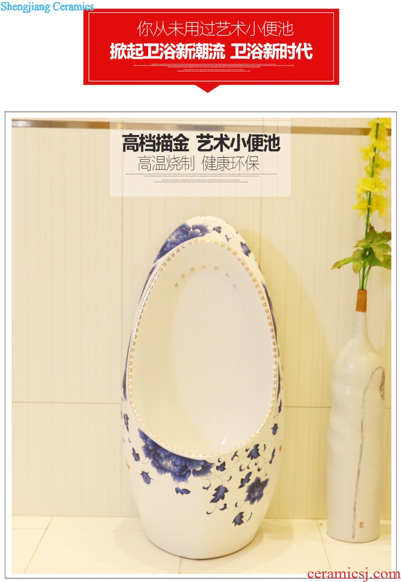 Koh larn, qi stage basin sink lavatory ceramic european-style bathroom art potted flower of the basin that wash a face