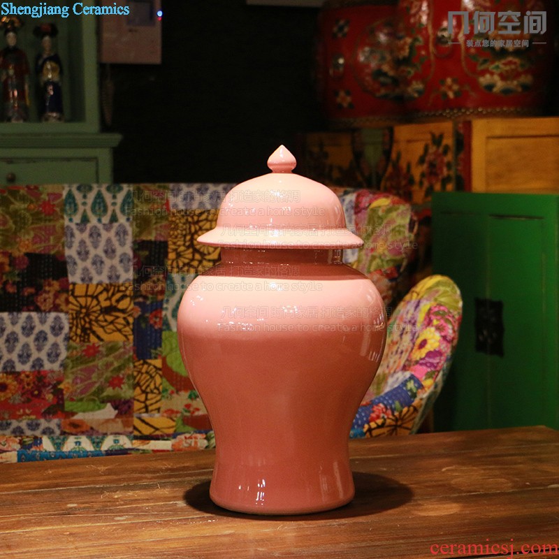 Pink space geometry 】 【 general cans ceramic vases, furnishing articles Soft outfit stylist decorate restaurant decoration