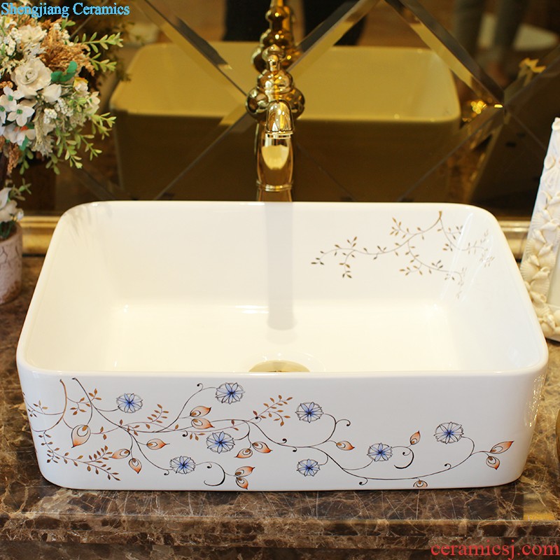 Koh larn, qi Jingdezhen ceramic toilet stage basin sink basin art basin sinks Waist drum flowers