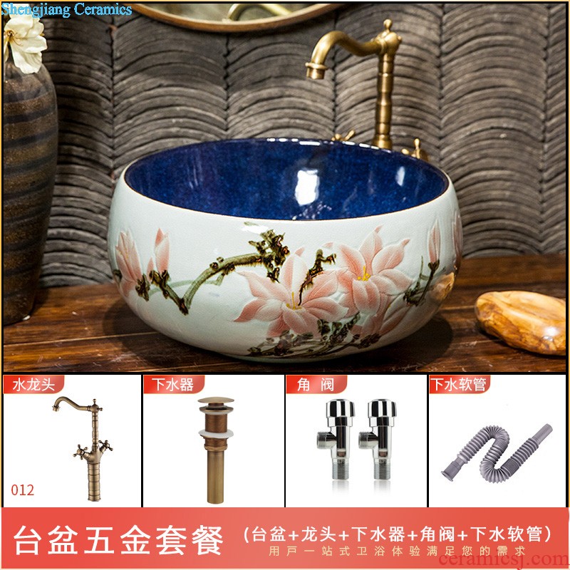 Small lavabo pillar basin basin of pillar type lavatory ceramic basin integrated vertical column set basin floor type