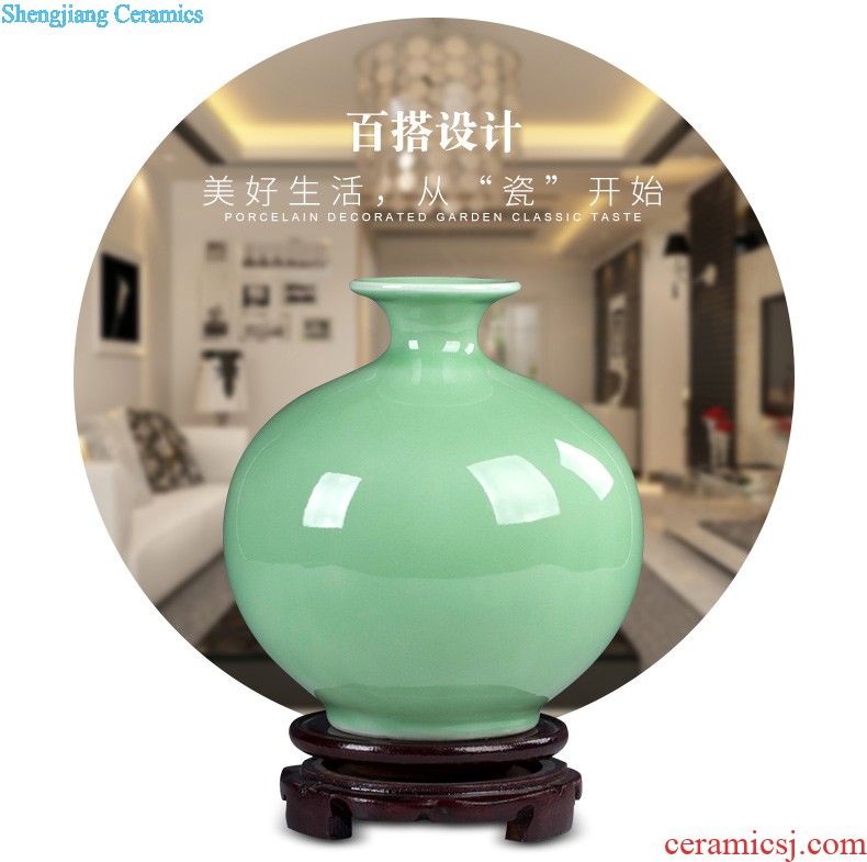 Ikea wine cabinet decoration vase furnishing articles jingdezhen sitting room of contemporary and contracted flower arranging lily creative decoration ceramics