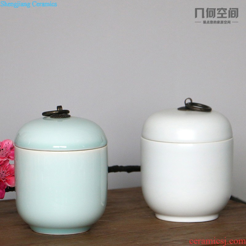 Jingdezhen glaze color solid-colored mei bottles Ceramic vases, flower flower implement Fashionable household craft ornaments ornament