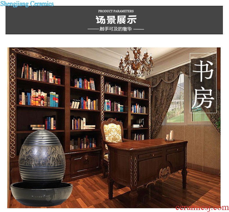 Jingdezhen ceramic Chinese style suit flower the sitting room of large flower implement simulation club villa ceramic furnishing articles