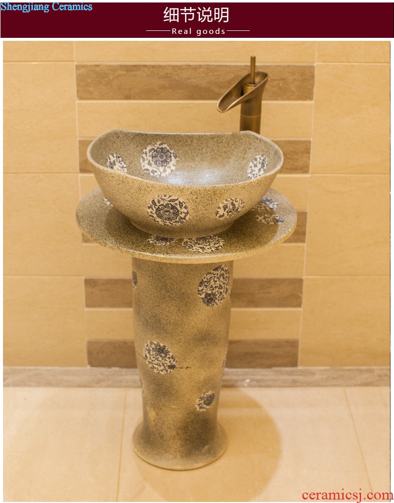 Koh larn, qi stage basin sink lavatory ceramic european-style bathroom art basin of underwater world of the basin that wash a face