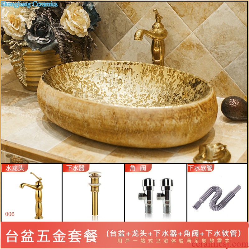 Stage basin rectangular basin bathroom sinks ceramic wash basin art on the stage of the basin that wash a face the sink ChiPan