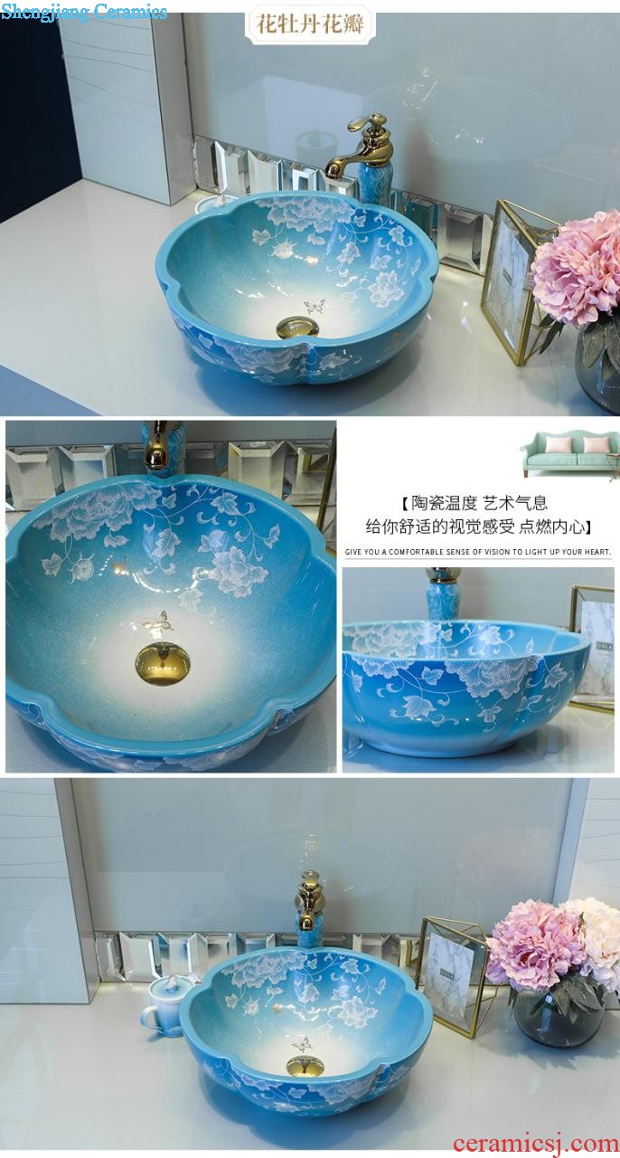 M beauty increase stage basin ceramic toilet lavabo that defend bath lavatory basin art wing texture