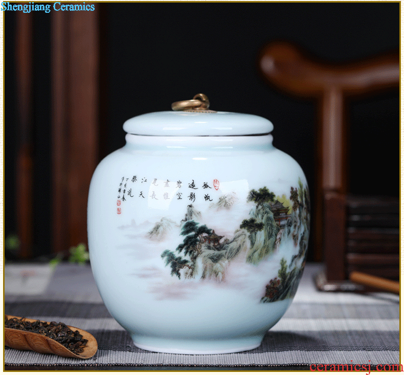 Jingdezhen ceramics antique blue and white porcelain vases, flower arrangement lucky bamboo vase home sitting room adornment is placed