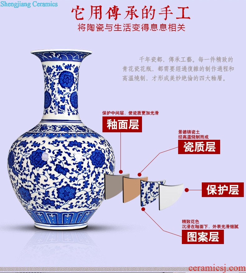 Creative jingdezhen ceramics vase furnishing articles hand-painted thin foetus ikea household act the role ofing is tasted sitting room adornment ark furnishing articles