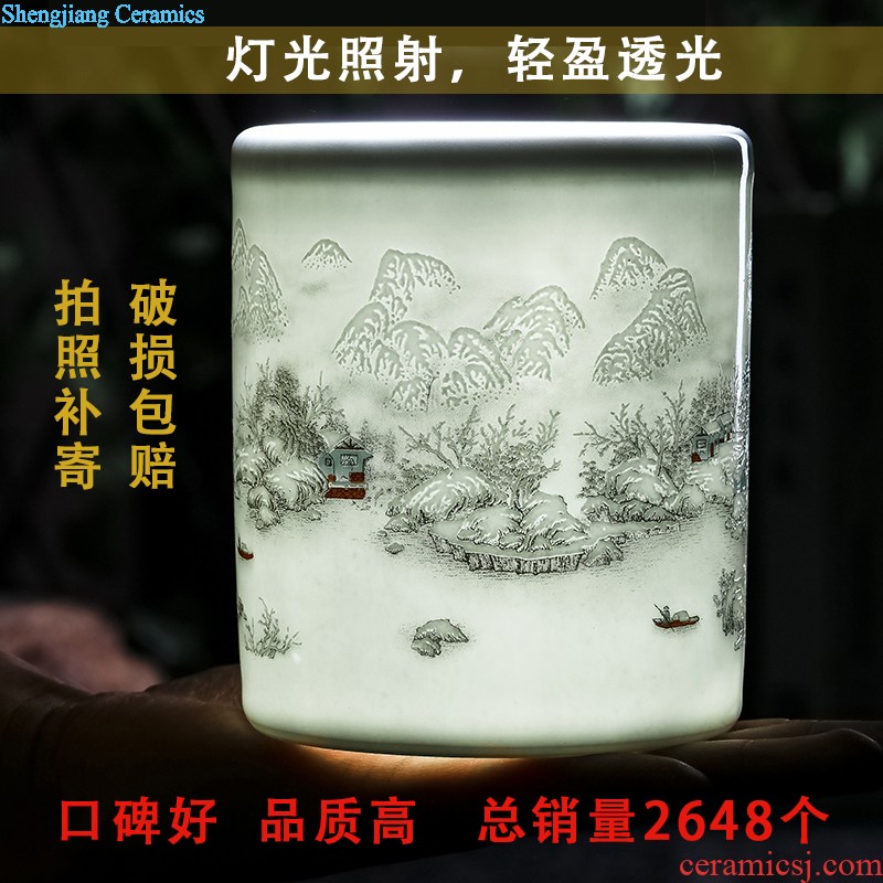 Jingdezhen ceramics New Year red pig baby small ornament household act the role ofing is tasted the Chinese zodiac features of creative decoration