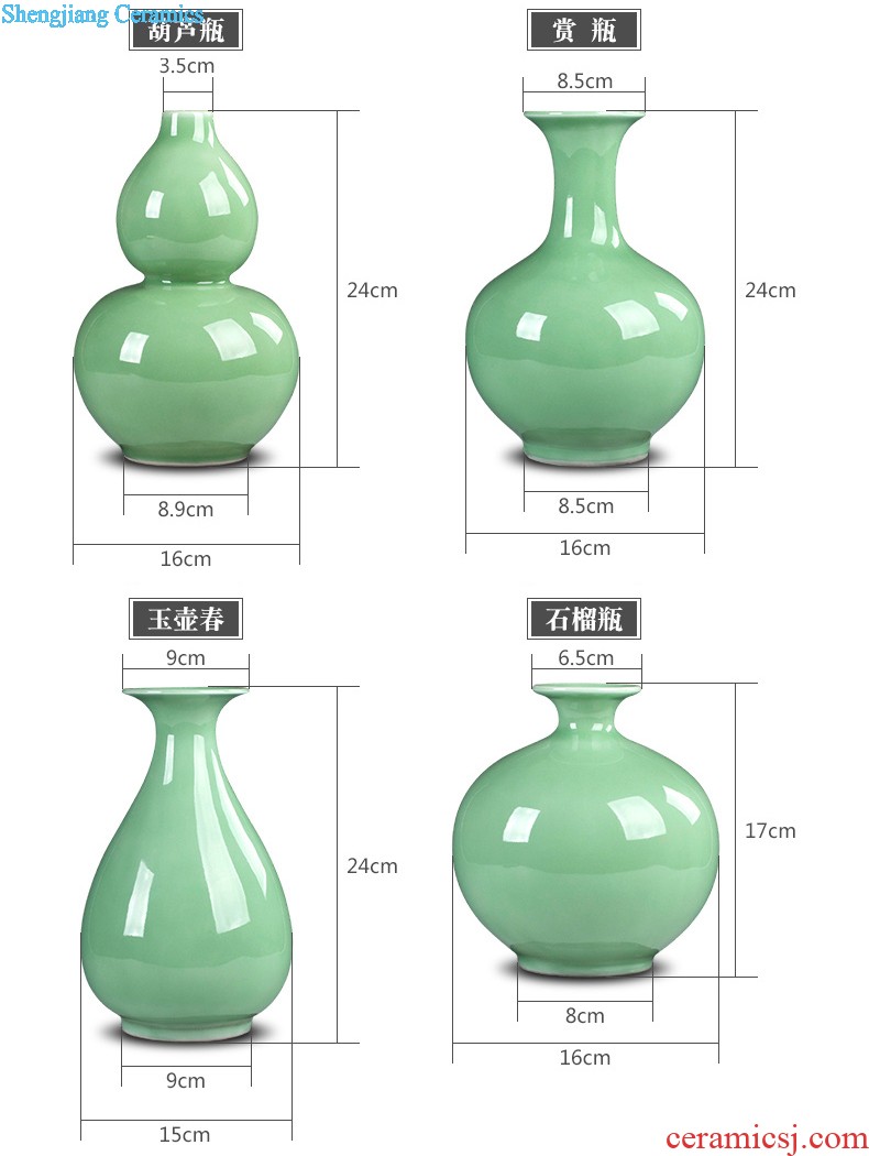 Ikea wine cabinet decoration vase furnishing articles jingdezhen sitting room of contemporary and contracted flower arranging lily creative decoration ceramics