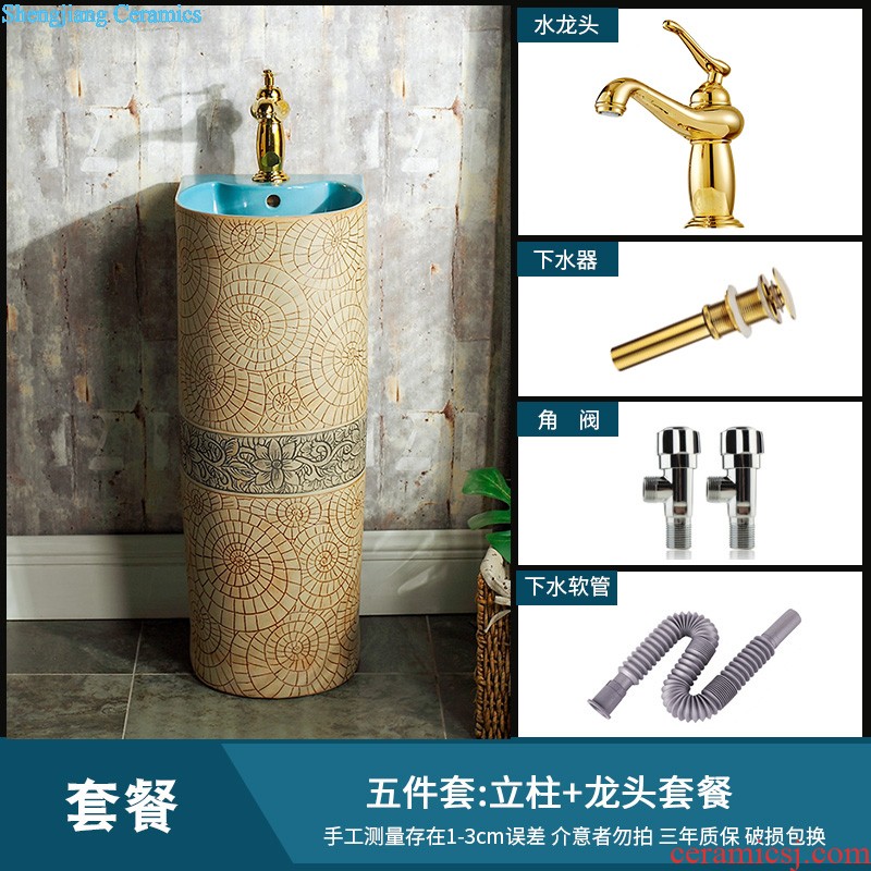 Small basin of wash one vertical integrated basin ceramic column type washs a face basin bathroom column column vertical floor type