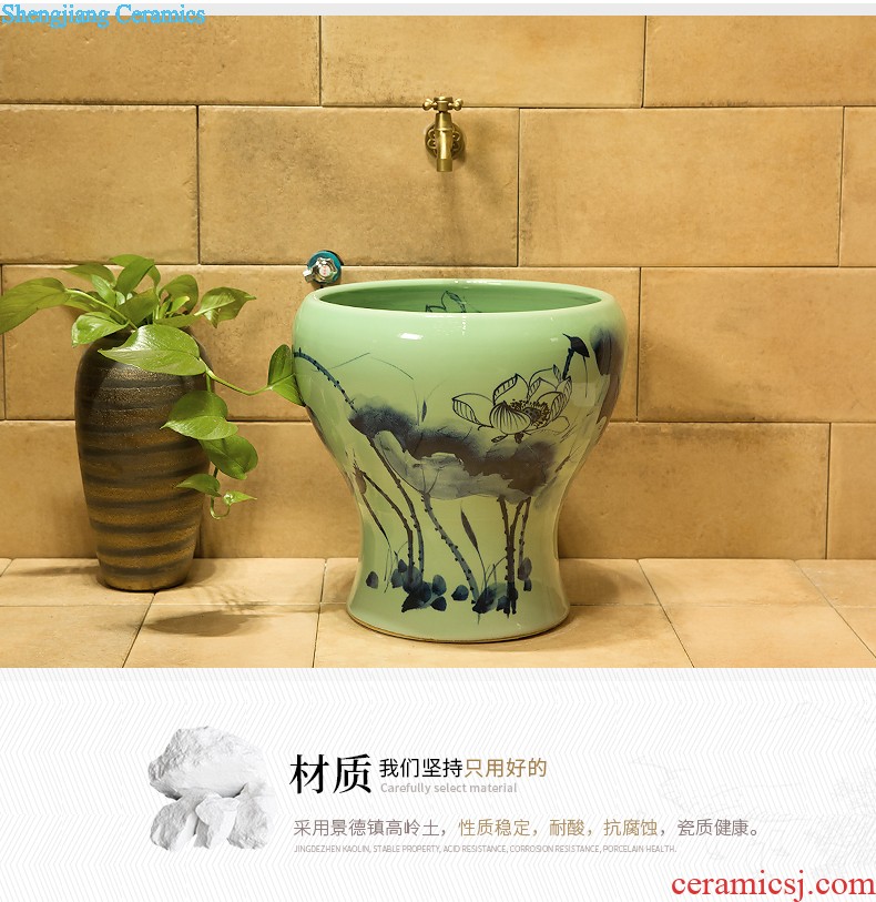 M beauty contracted ceramic toilet lavabo stage basin bathroom sinks porcelain white jade