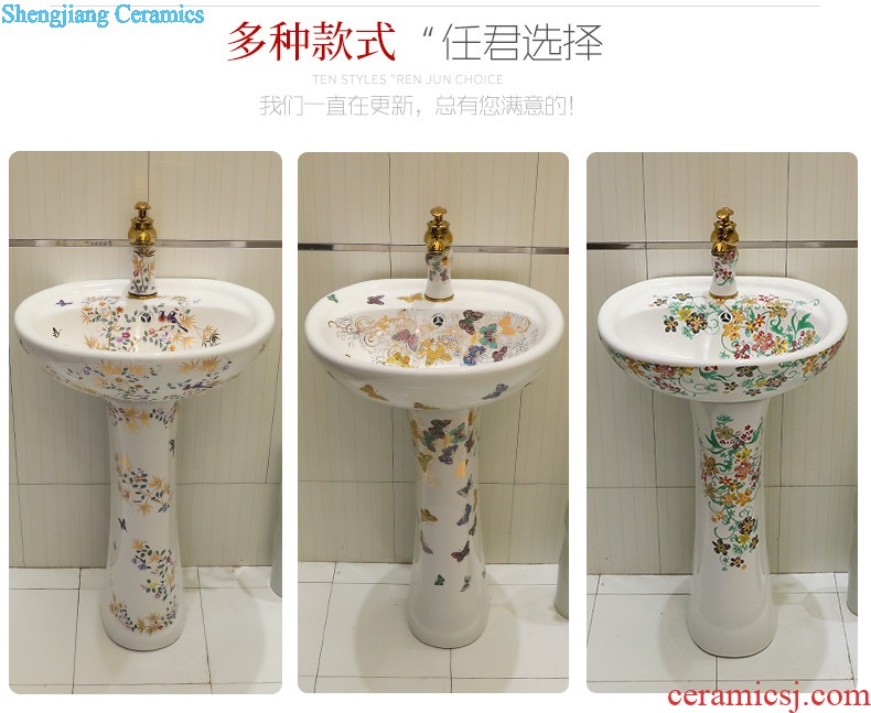 Lavabo ceramic column toilet bowl washing pool balcony sink lavatory toilet pillar landing