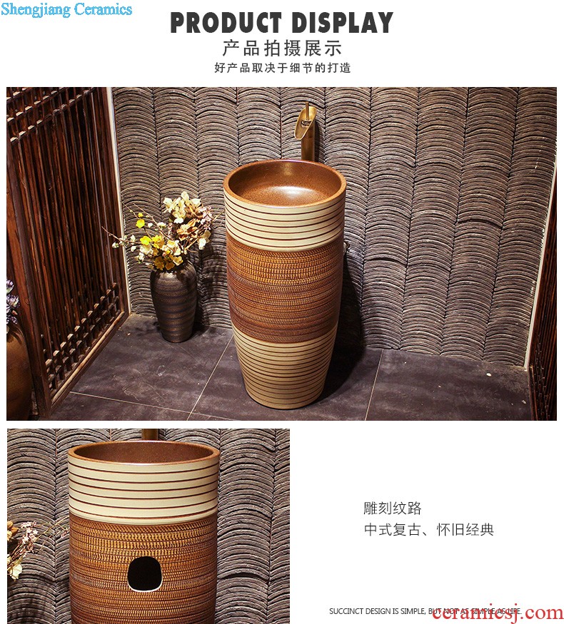 Vertical column column type lavatory body ceramic lavabo toilet basin basin, wash gargle console