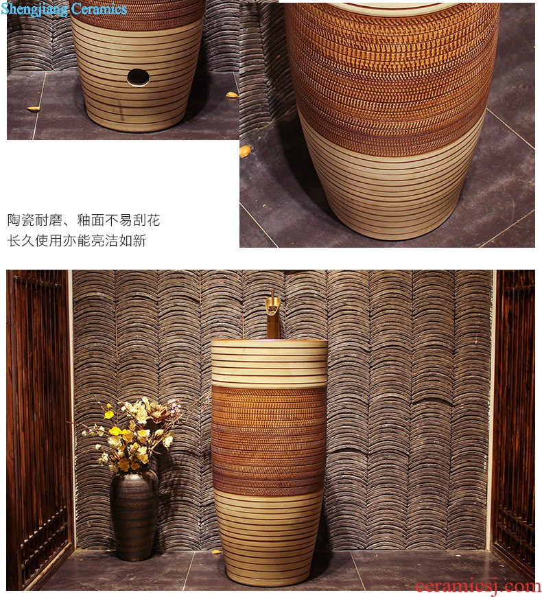 Vertical column column type lavatory body ceramic lavabo toilet basin basin, wash gargle console