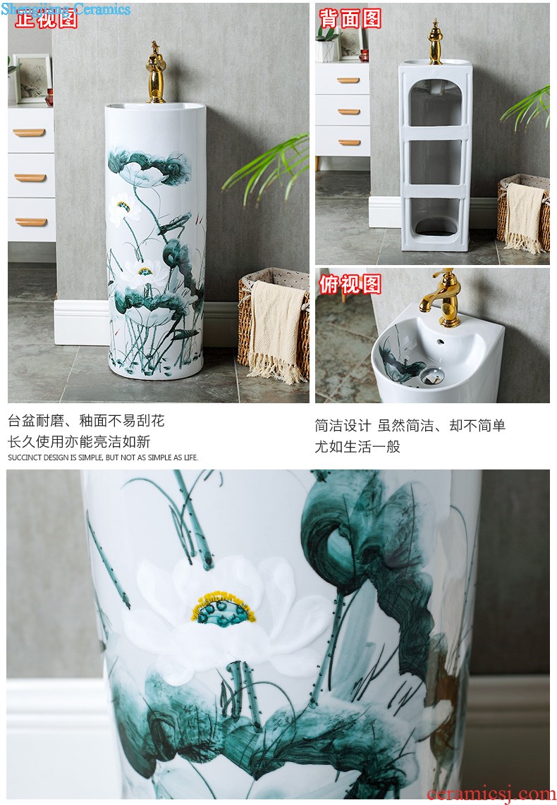 Mop pool ceramic mop pool small balcony mop pool of home use mop pool toilet basin to wash the mop