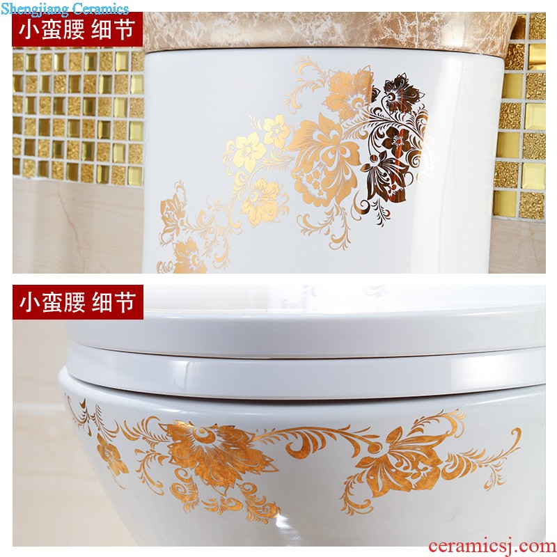 Post, neat square table miniascape, ceramic lavabo that defend bath lavatory basin art basin Golden feather room