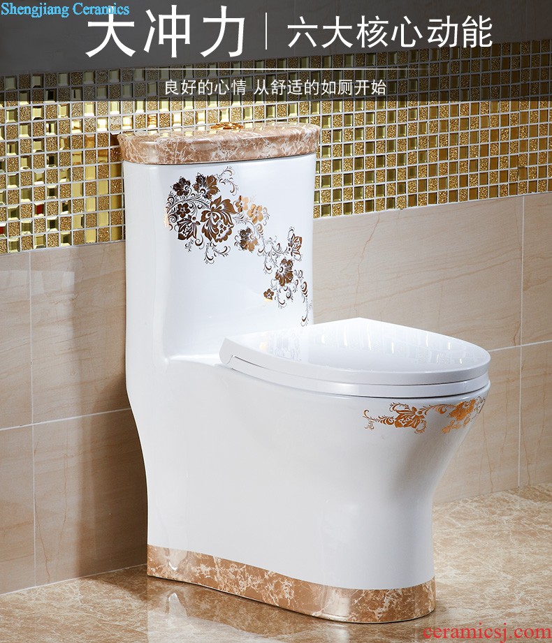 Post, neat square table miniascape, ceramic lavabo that defend bath lavatory basin art basin Golden feather room