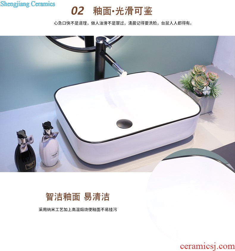 Jia depot jingdezhen ceramic lavabo stage basin antique oval lavatory toilet art basin of restoring ancient ways