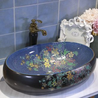 M beautiful ceramic art basin basin on its rectangular lavabo european-style bathroom sinks marble