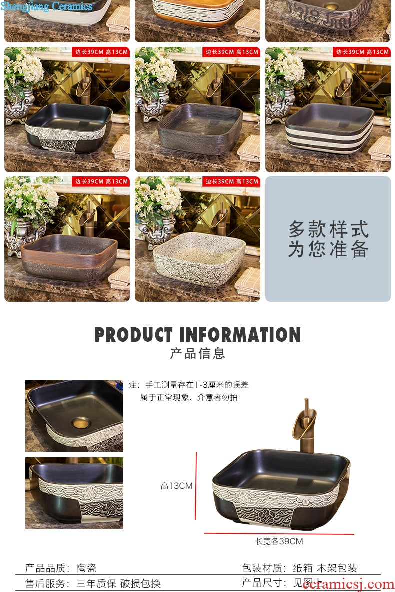 M beautiful ceramic art basin on its oval sink european-style bathroom sinks marble basin