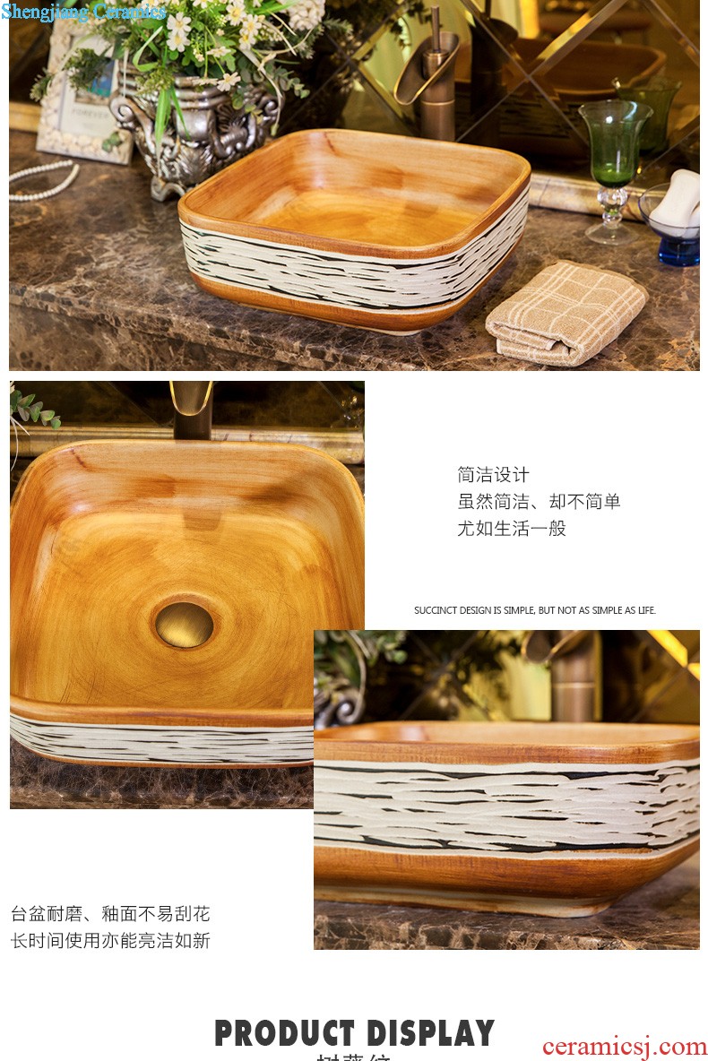 M beautiful ceramic art basin on its oval sink european-style bathroom sinks marble basin