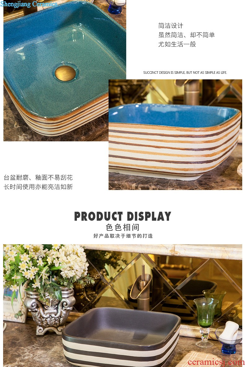 M beautiful ceramic art basin on its oval sink european-style bathroom sinks marble basin