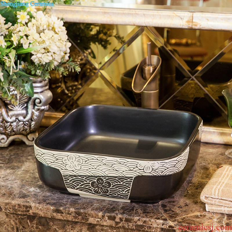 M beautiful ceramic art basin on its oval sink european-style bathroom sinks marble basin