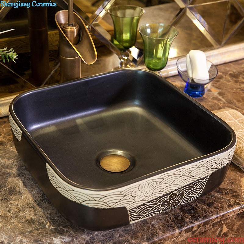 M beautiful ceramic art basin on its oval sink european-style bathroom sinks marble basin