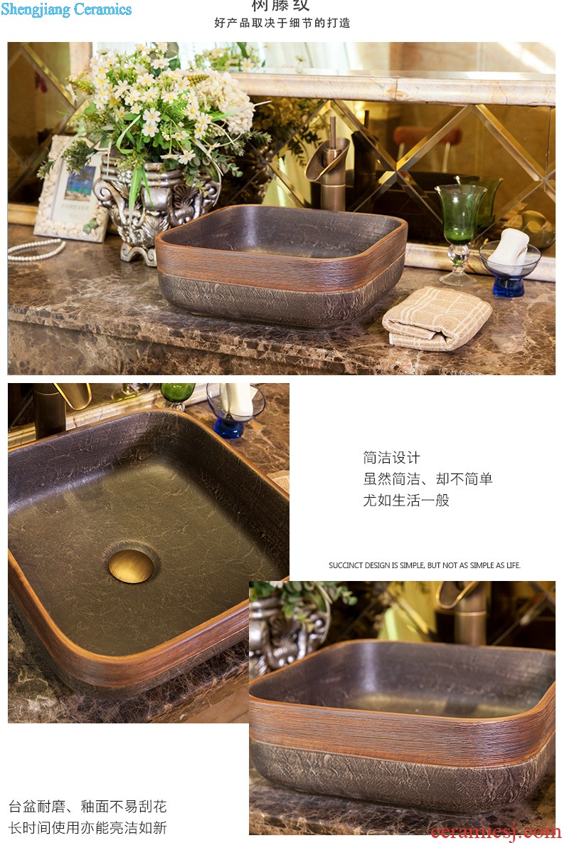 M beautiful ceramic art basin on its oval sink european-style bathroom sinks marble basin