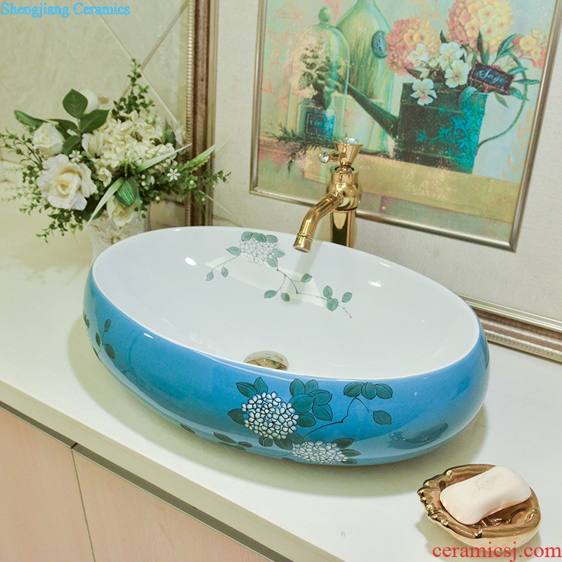 M beautiful stage basin sink lavatory ceramic european-style bathroom art basin of the basin that wash a face wash gargle