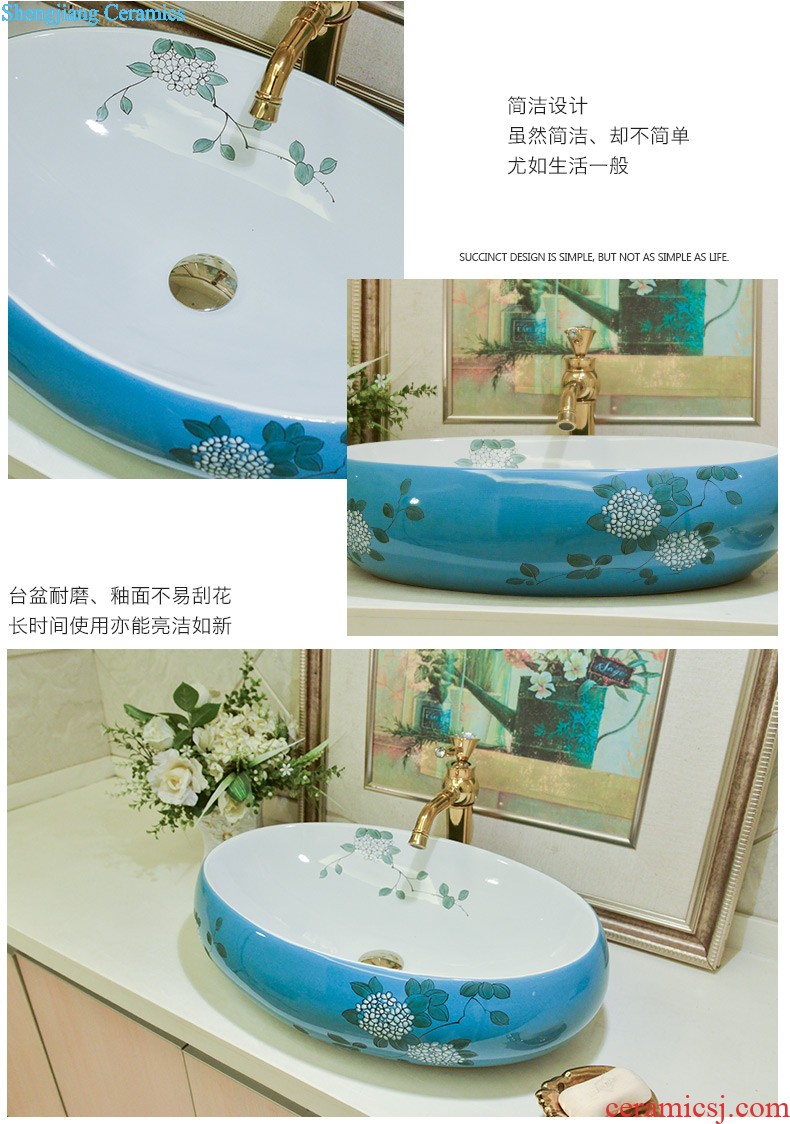 M beautiful stage basin sink lavatory ceramic european-style bathroom art basin of the basin that wash a face wash gargle