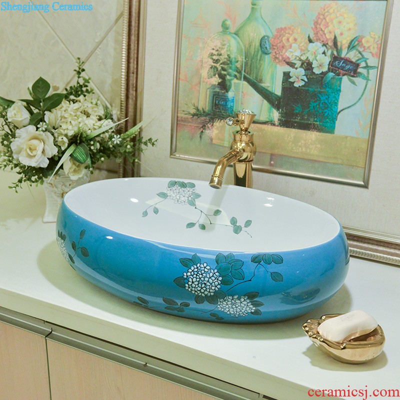 M beautiful stage basin sink lavatory ceramic european-style bathroom art basin of the basin that wash a face wash gargle