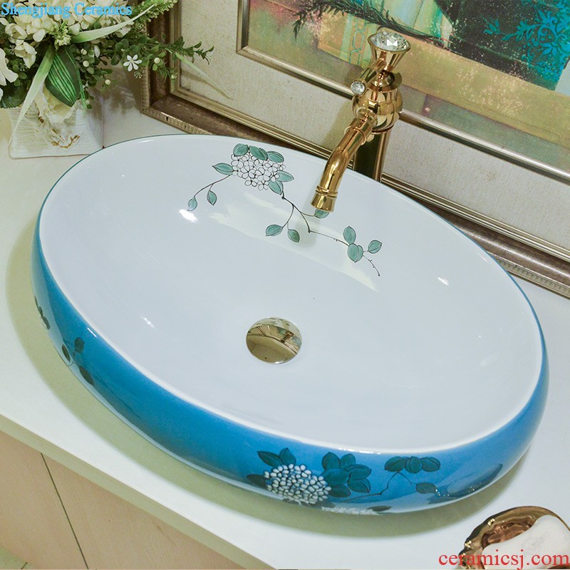 M beautiful stage basin sink lavatory ceramic european-style bathroom art basin of the basin that wash a face wash gargle