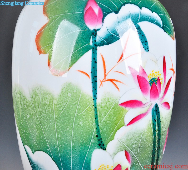 Pure manual paint ceramic vases, antique collection porcelain kiln crafts home sitting room of Chinese style restoring ancient ways furnishing articles