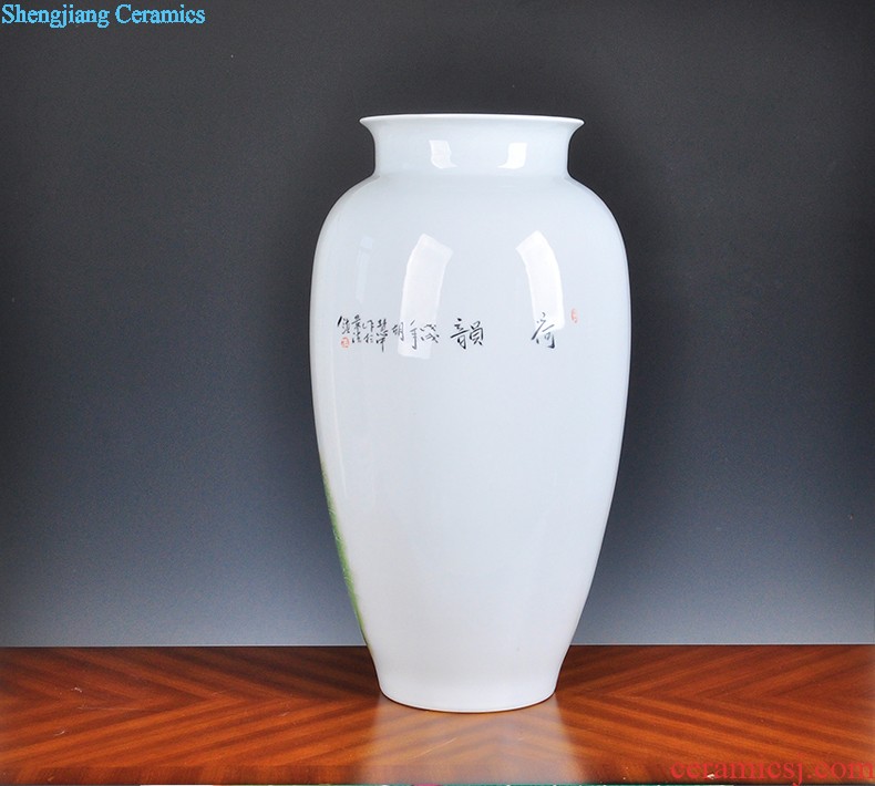 Pure manual paint ceramic vases, antique collection porcelain kiln crafts home sitting room of Chinese style restoring ancient ways furnishing articles