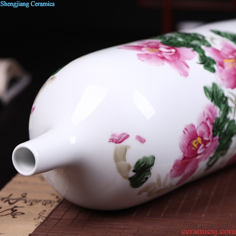 Chinese style antique ceramic vases, furnishing articles The sitting room floral dry flower porcelain vase TV ark adornment