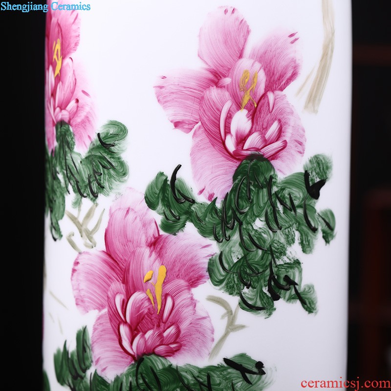 Chinese style antique ceramic vases, furnishing articles The sitting room floral dry flower porcelain vase TV ark adornment