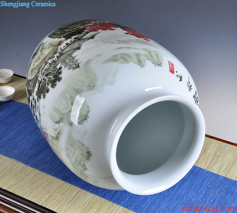 Jingdezhen ceramic tea pot Loose tea with tea, green tea pu-erh tea maojian tea coarse pottery 10 jins seal pot tea pot