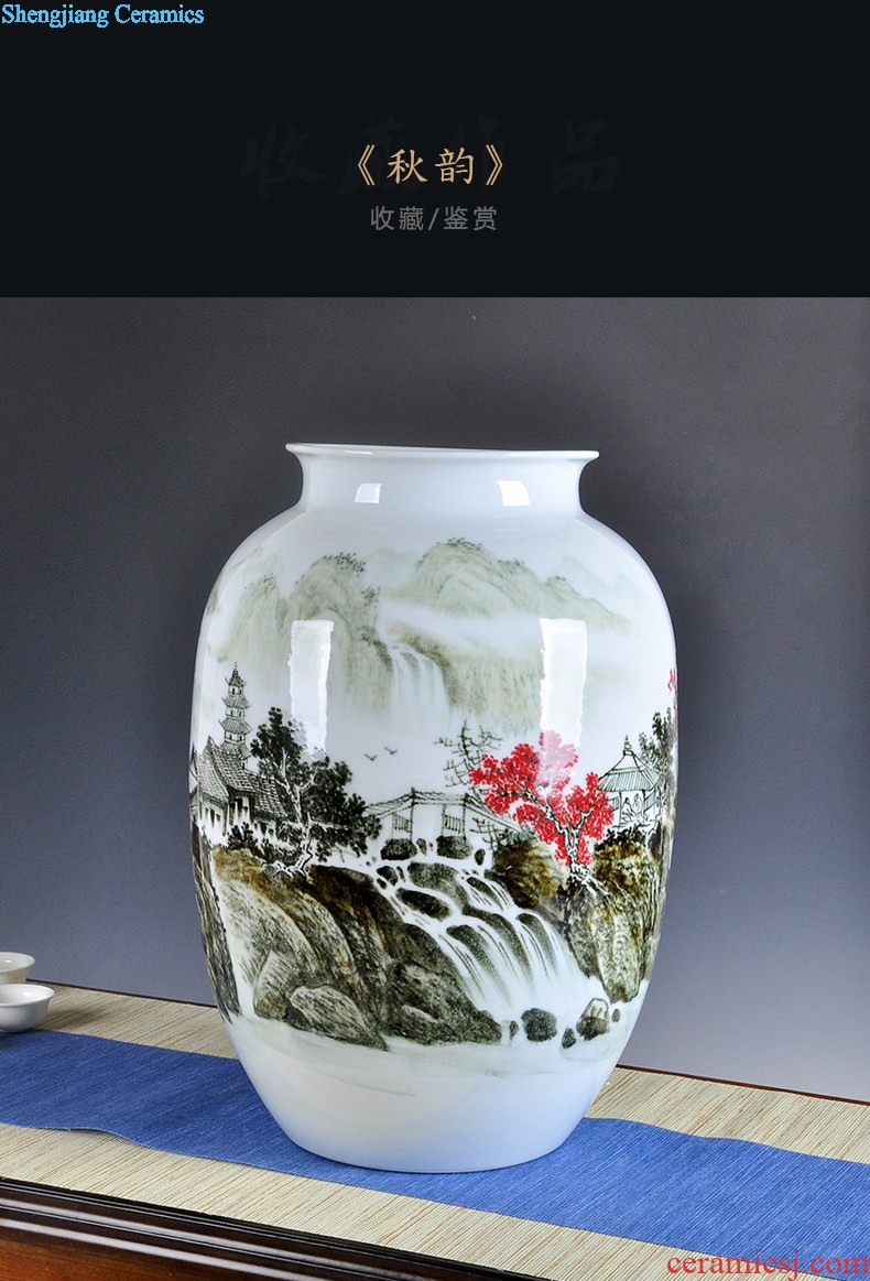 Jingdezhen ceramic tea pot Loose tea with tea, green tea pu-erh tea maojian tea coarse pottery 10 jins seal pot tea pot