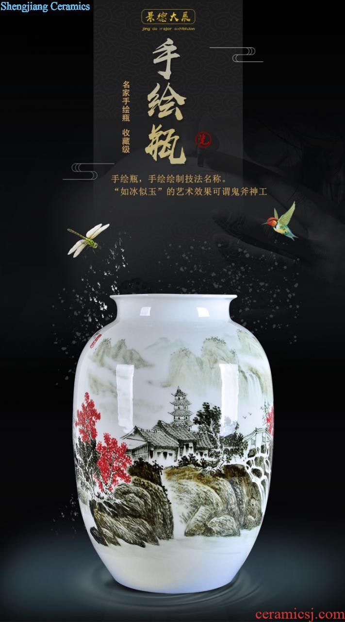 Jingdezhen ceramic tea pot Loose tea with tea, green tea pu-erh tea maojian tea coarse pottery 10 jins seal pot tea pot