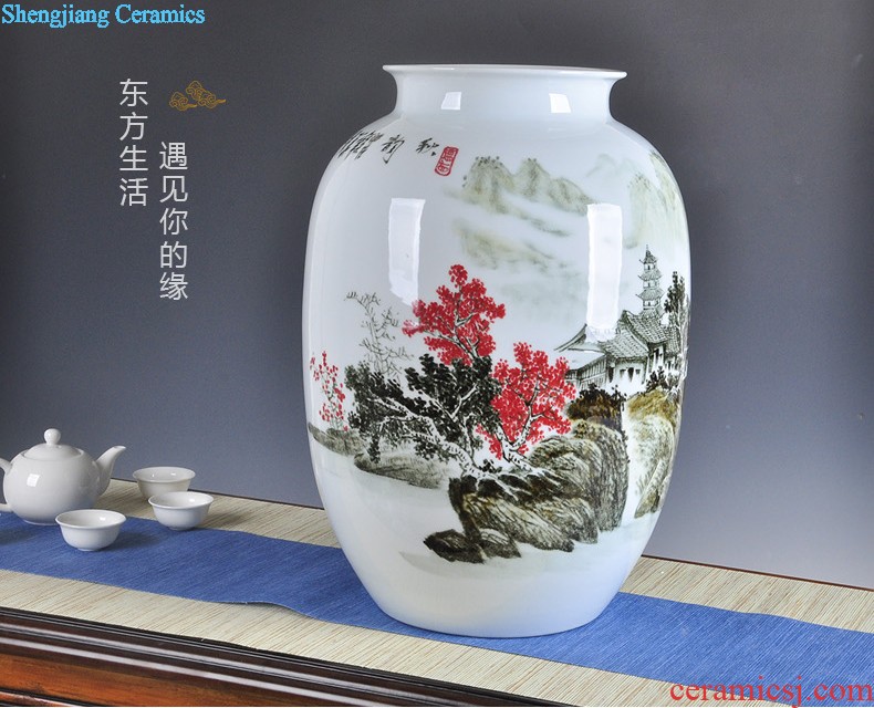 Jingdezhen ceramic tea pot Loose tea with tea, green tea pu-erh tea maojian tea coarse pottery 10 jins seal pot tea pot