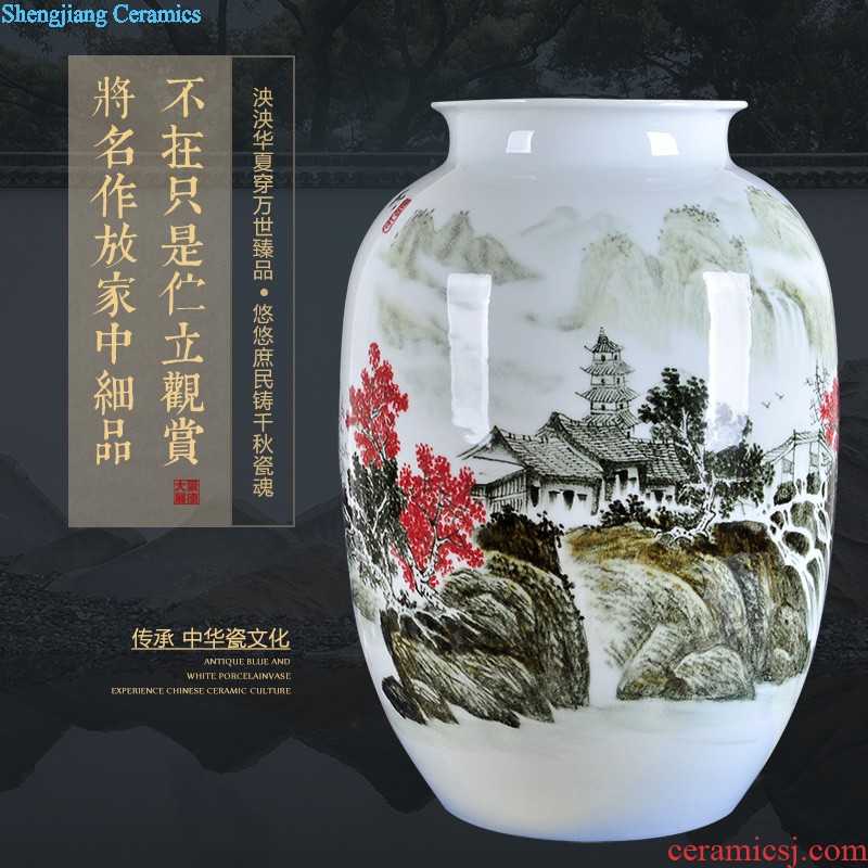 Jingdezhen ceramic tea pot Loose tea with tea, green tea pu-erh tea maojian tea coarse pottery 10 jins seal pot tea pot