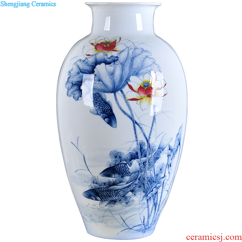 Manual imitation kiln vase restoring ancient ways furnishing articles jingdezhen ceramic crafts flower arranging rich ancient frame the decoration wine ark sitting room